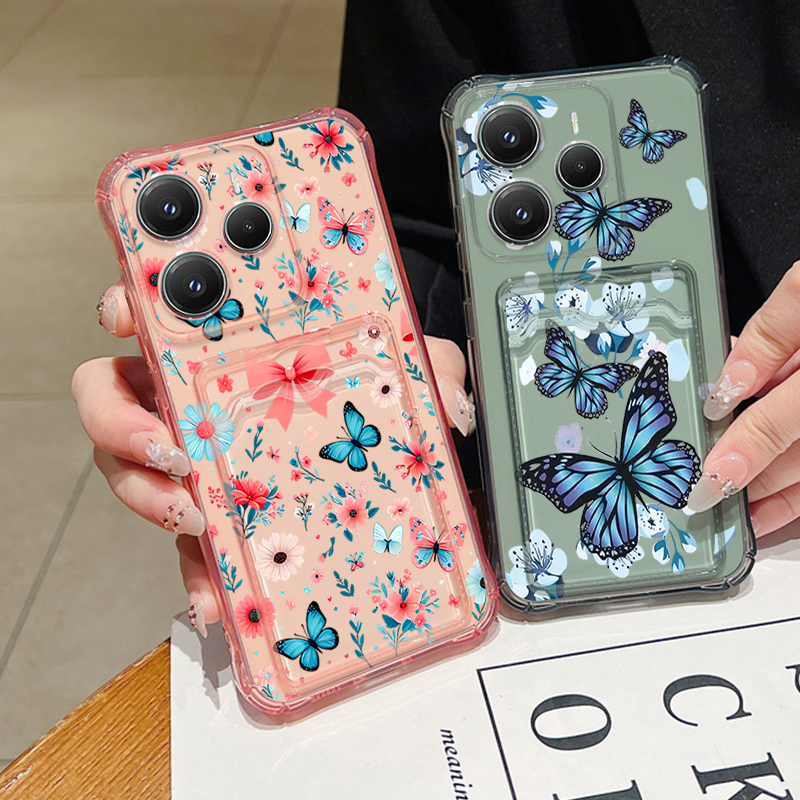 Card Slot Soft TPU Case For Xi - Xiaomi Redmi Note 14 ulasan dan harga