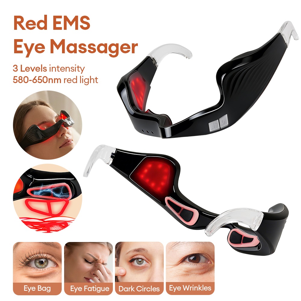 Electric Eye Massager Red Ligh - Light Therapy Glasses ulasan dan harga