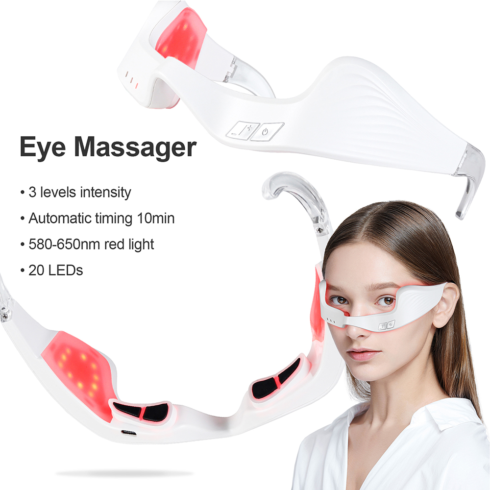 Electric Eye Massager Red Ligh - Light Therapy Glasses ulasan dan harga