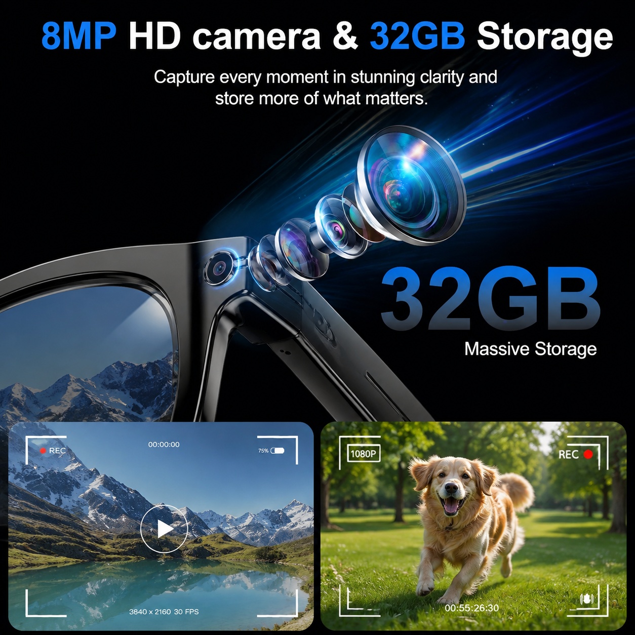 2026 AI Smart Glasses with 8MP - Smart Glasses Lens ulasan dan harga